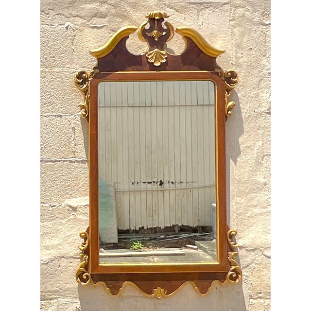 Discover timeless elegance with our Vintage Regency LaBarge Gilt Tipped Mirror. Crafted in the USA, this exquisite piece...