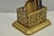 Gold Antique English Federal Brass Urn Finial Fireplace Tool Set With Stand For Sale - Image 8 of 12