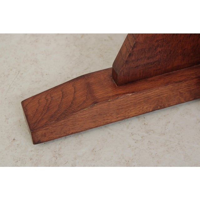 1990s Mica Lamp Co 2 Light Mission Oak Floor Lamp For Sale - Image 14 of 17