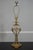 Glass Pair Rams Head Brass & Crystal Regency Lamps For Sale - Image 7 of 10