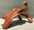 This vintage organic form wood accent chair is a striking example of mid-20th-century biomorphic design, where furniture...