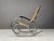 Vintage Chrome and Rattan Rocking Chair, 1960s For Sale - Image 6 of 11