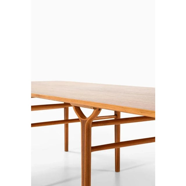 Wood Library Table by Peter Hvidt & Orla Mølgaard-Nielsen for Fritz Hansen For Sale - Image 7 of 11