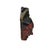 Asian Vintage Asian Black Red Lacquer Demon Guardian Wood Mask Display Art For Sale - Image 3 of 9