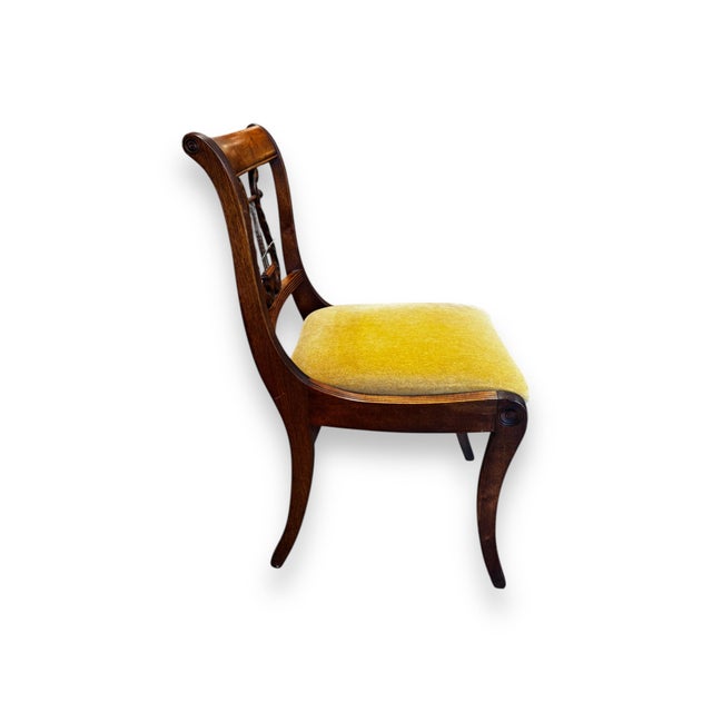 Mid-Century Modern 1950s Harp Back Chair For Sale - Image 3 of 5