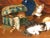 Paint Louis E Lambert (1825-1900) Kittens in Still Life Oil Painting For Sale - Image 7 of 7