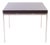 Florence Knoll Walnut Wood With Solid Chrome Legs Modernist Side Table For Sale