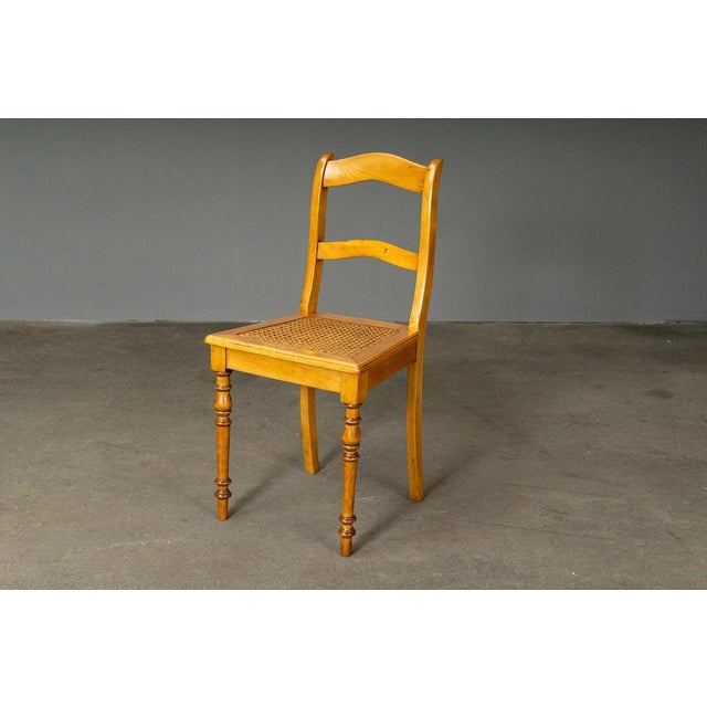 Biedermeier Chair in Birch For Sale - Image 6 of 18