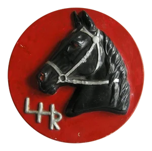 Vintage Mid-Century Chalkware Black Stallion Wall Hanging