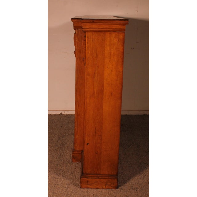 Antique Open Bookcase in Light Oak, 1800s For Sale - Image 10 of 13