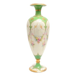William Guerin & Co. Limoges Porcelain Vase For Sale