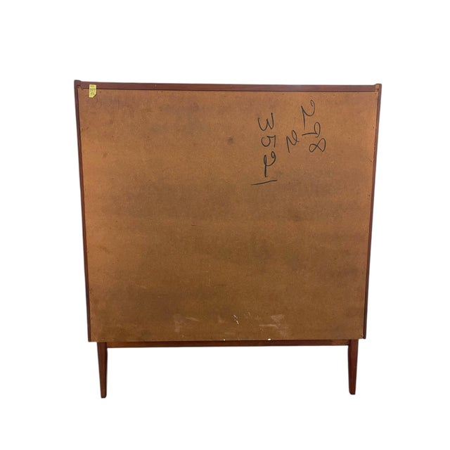 Brown Vintage Mid Century Modern 5 Drawer Dresser Attributed to John Van Koert for Drexel For Sale - Image 8 of 10