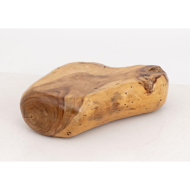 Mid 20th Century Modern Live Edge Teak Burl Wood Coffee Table For Sale - Image 5 of 8