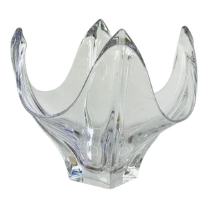 Mid Century Cofrac Art Verrier French Crystal Bowl