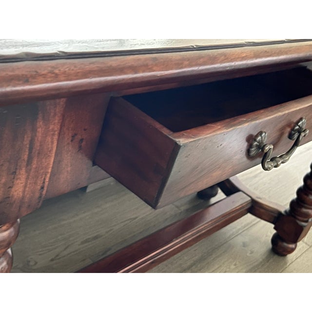 Solid Wood Console Bobbin Spindle Spool Table For Sale In Denver - Image 6 of 6