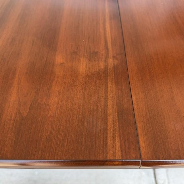 Late 20th Century 7 Piece Henkel Harris Solid Cherry Dining Set With 3 Leaves For Sale - Image 18 of 18
