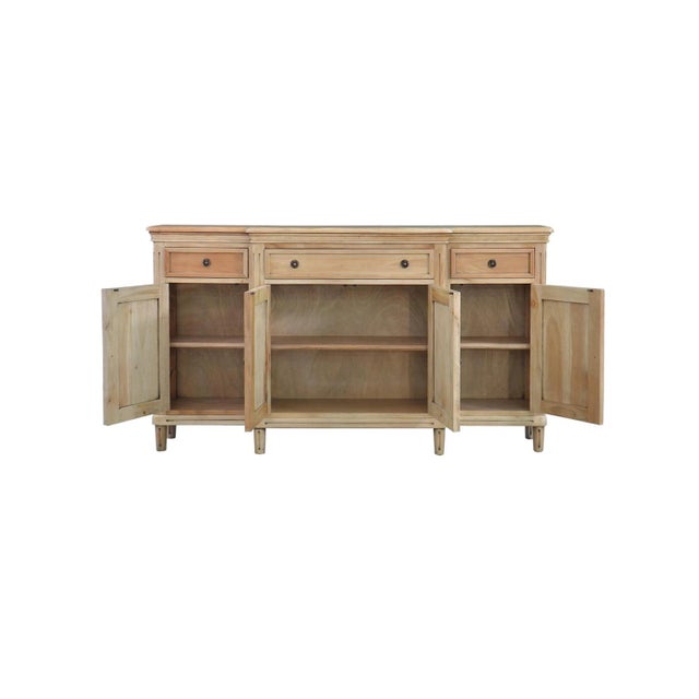 French Provincial French Provincial Style Credenza - Fruitwood For Sale - Image 3 of 7