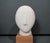 Mid-Century Modern Cycladic-Style Modernist Bisque Ceramic Head Sculpture on Wooden Base For Sale - Image 3 of 10