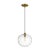 2020s Thomas O'Brien by Visual Comfort Studio Mela 1-Light Large Pendant in Burnished Brass For Sale - Image 5 of 5