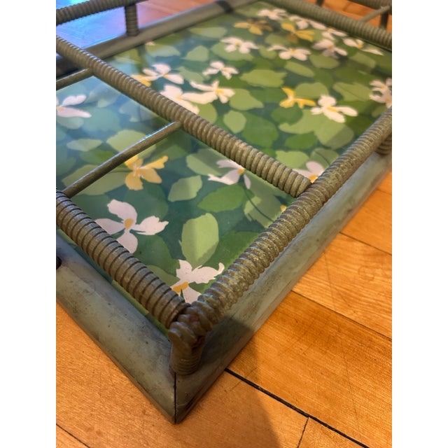 Vintage Wicker Carrying Tray For Sale - Image 9 of 9