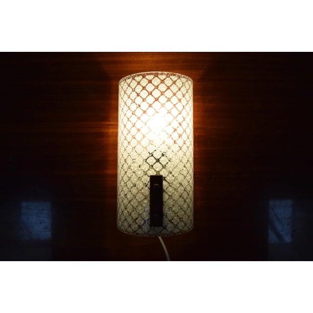 Made in Germany. Made of Glass, wood, metal new cabling 1x60W,E27 or E26 bulb. Good original condition. US adapter...