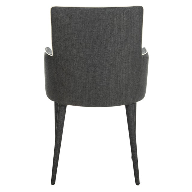 2020s Armchair in Grey & White For Sale - Image 5 of 9