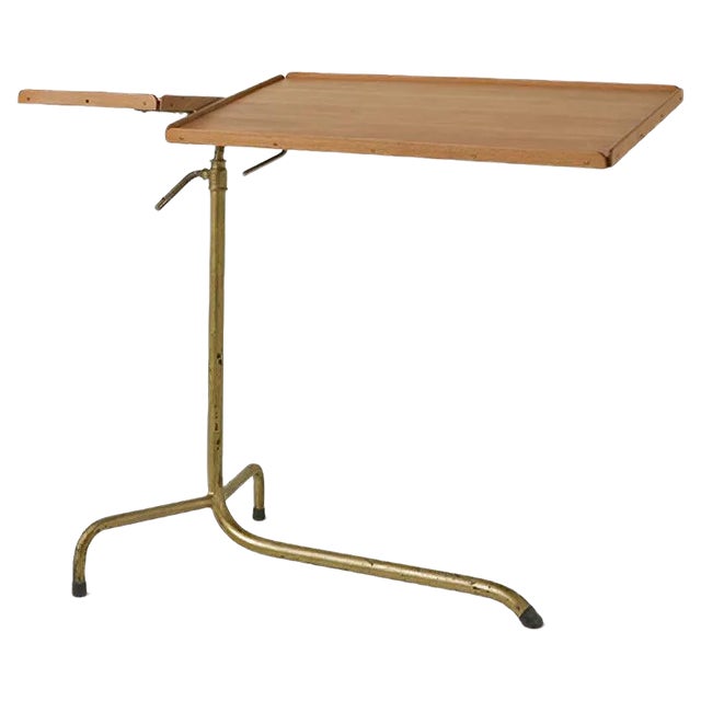 Height-Adjustable Side Table from Hausmann A. G., Switzerland, 1920s For Sale