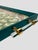 Custom Tray Lee Jofa Embroidered Linen Teal For Sale In Greensboro - Image 6 of 11