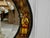 Black Lacquer Chinoiserie Oval Wall Mirror, 1920s For Sale - Image 3 of 7