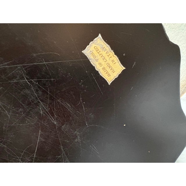 Vintage Italian Wood Decor & Serving Tray For Sale - Image 4 of 7