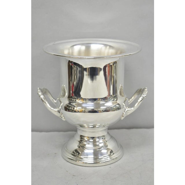 Vintage Newport Gorham Silver Plated Trophy Cup Urn Champagne Chiller Ice Bucket For Sale - Image 13 of 13