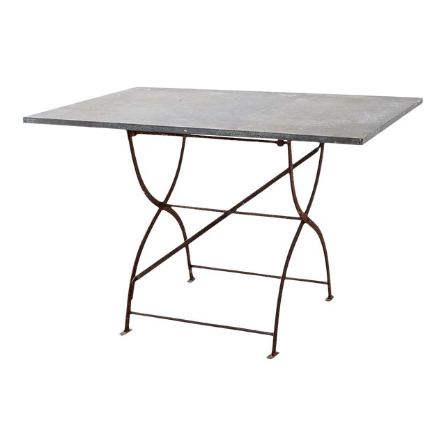 French Zinc Folding Garden Tables Chairish