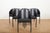 Costes Chair Set in Black Lacquered Tubular Steel Frame, Molded Plywood Seat and Leather by Philippe Starck, 1984, Set of 6 For Sale - Image 9 of 17