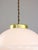 Mid-Century Italian Opaline and Brass Pendant Lamp For Sale - Image 10 of 18