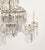 A crystal chandelier made in northern Europe, circa 1900.