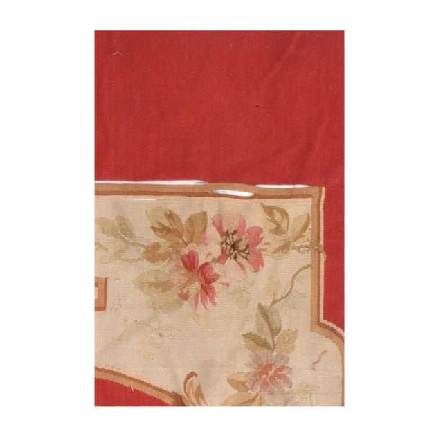 Traditional Antique Aubusson Door Hanging 4'4'' x 6'10'' For Sale - Image 3 of 4