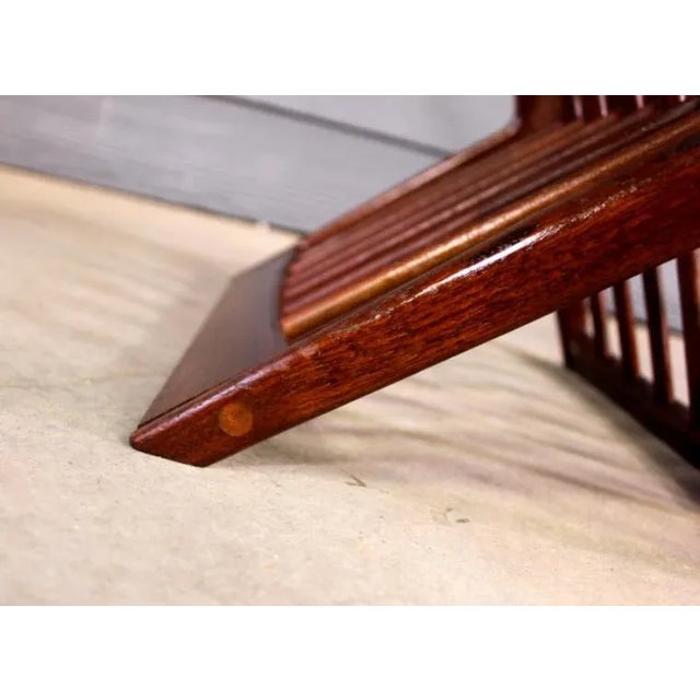 Mid Century Arthur Umanoff for Washington Woodcraft Record Magazine Holder Rack For Sale - Image 6 of 9