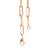 Unisex 14k Rose Gold 5.20mm Oval Paper Clip Link Chain Necklace For Sale In Houston - Image 6 of 8