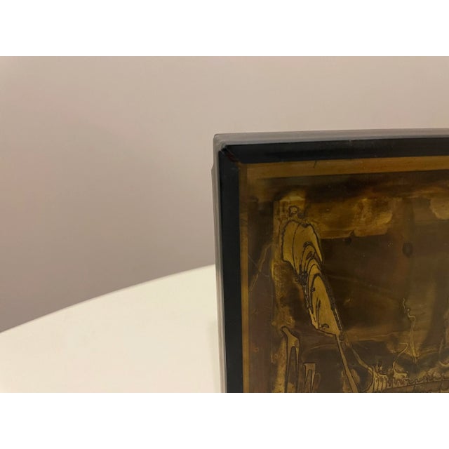 1970s Bernard Rohne Vintage Acid Etched Metal Artwork For Sale In Philadelphia - Image 6 of 11
