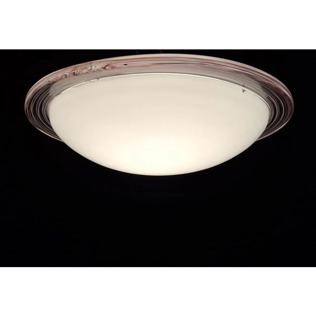 1960s Milky White Murano Flush Mount For Sale - Image 9 of 11