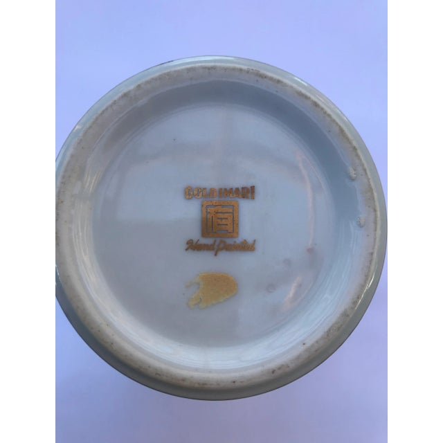 1960s Gold Imari Cylindrical Box For Sale - Image 5 of 5