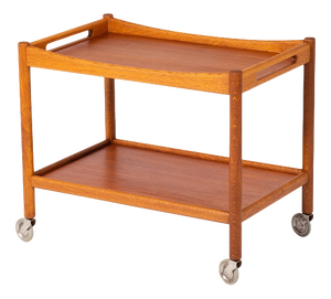 Mid-Century Modern Danish Bar Cart by Hans J. Wegner for Andreas Tuck, 1950s