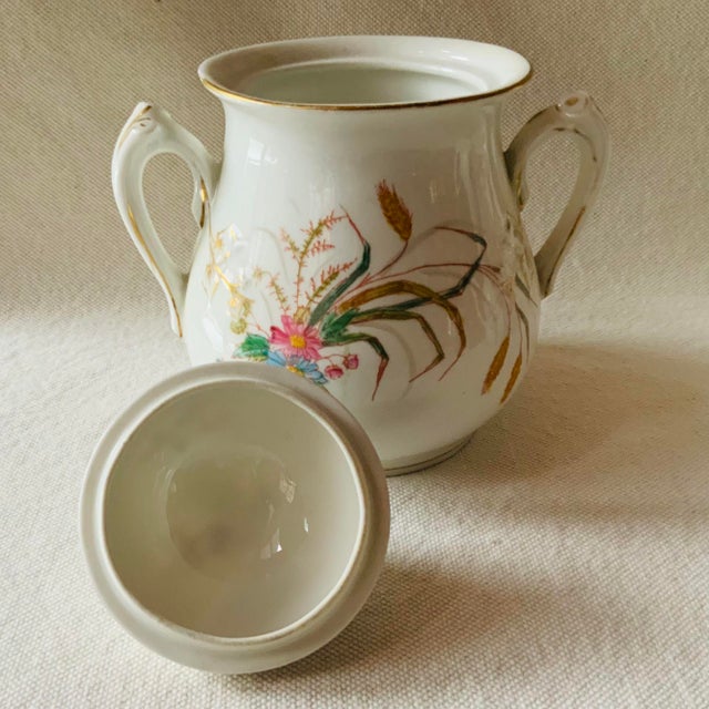 ….Discovered in Paris | Rare Early Limoges with Historical Provenance A magnificent antique French porcelain covered sugar...