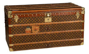 Antique 20th Century Trunk in Monogram Canvas from Louis Vuitton, France, 1910