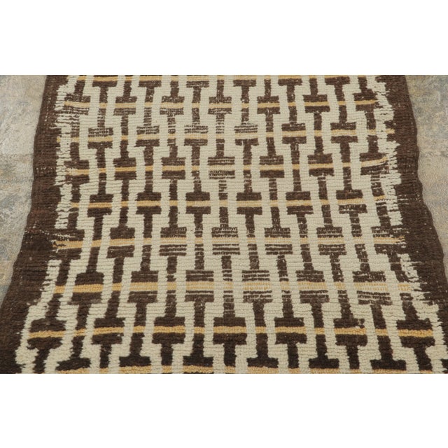 Rug & Kilim Vintage Art Deco Geometric Wool Rug by Rug & Kilim, France, 1950–1959 For Sale - Image 4 of 8