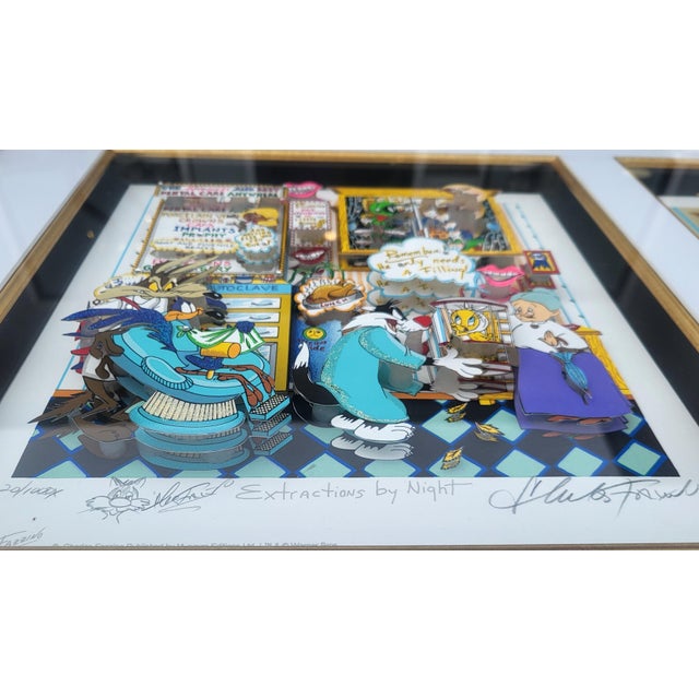 Wood American Pop Art "Hunting Cavities" & "Extractions" Double Aperture Set by Charles Fazzino For Sale - Image 7 of 16