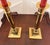 Pair of Vintage Polished Brass Neoclassical Column Candlesticks- Heavy For Sale In Charleston - Image 6 of 8