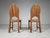 1970s Pink Velvet and Pine Dining Chairs, Sweden, 1970s, Set of 6 For Sale - Image 5 of 8