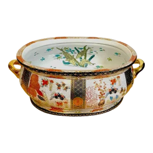 Mid 20th Century Royal Crown Derby Style 'Imari' Pattern Centerpiece