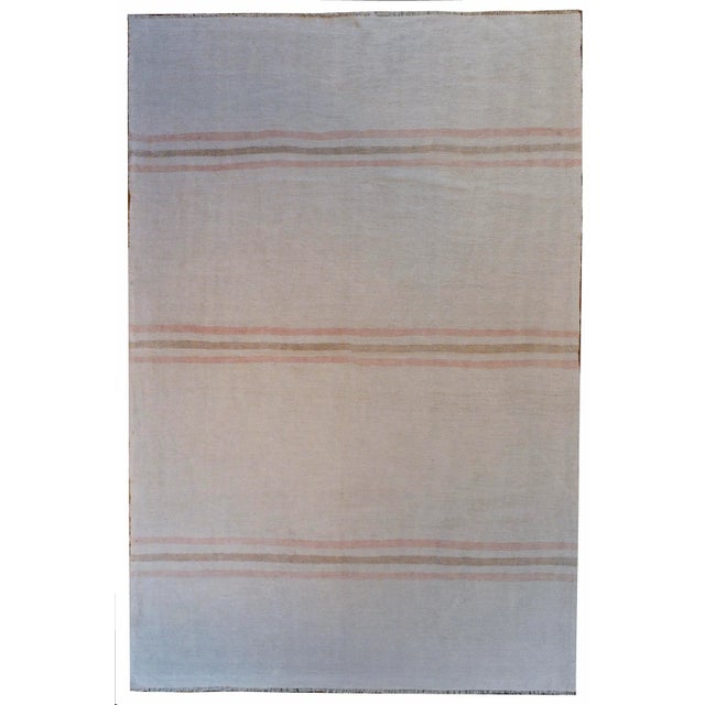 Vintage Mid Century Turkish Konya Kilim Rug For Sale - Image 9 of 9